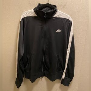 Nike Grey & White Zip Up Track Jacket Size XL New Without Tag